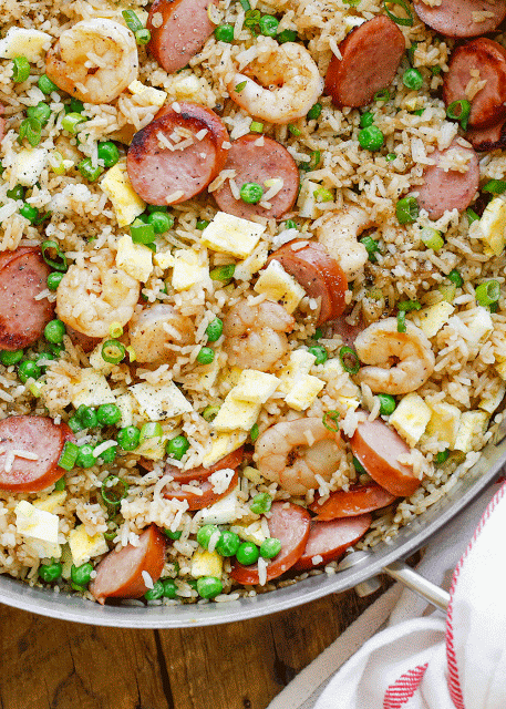 Keilbasa Fried Rice {Barefeet in the Kitchen}