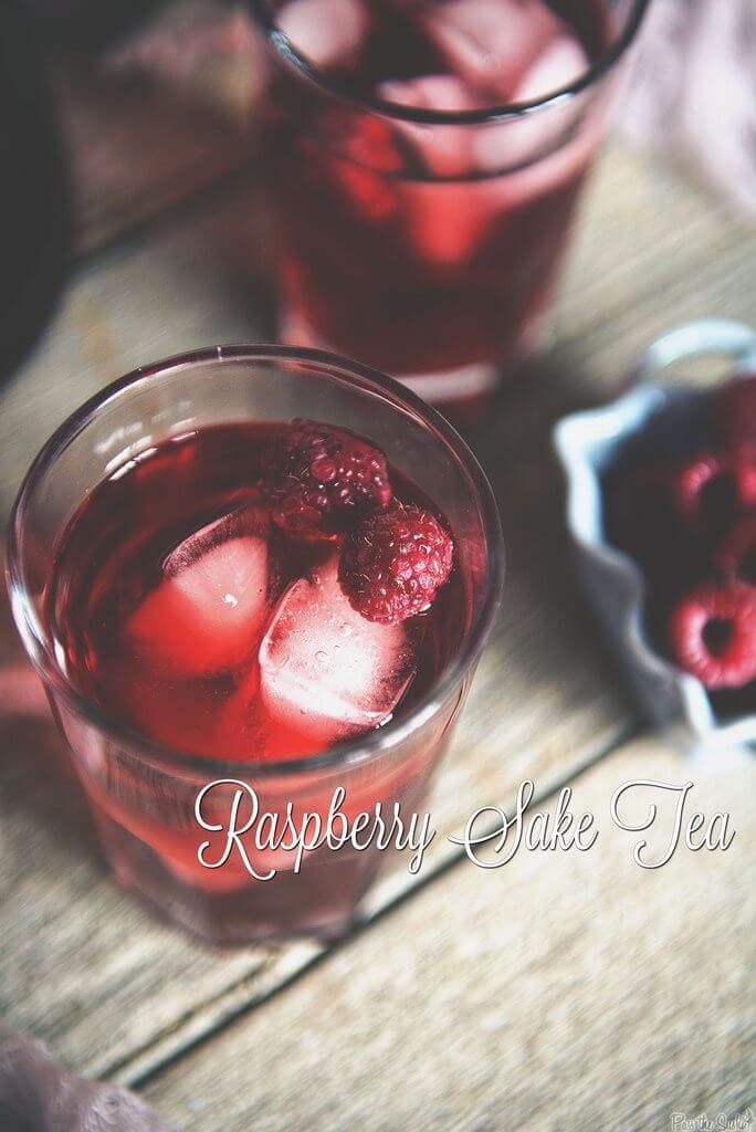 Raspberry Sake Tea Cocktail {Pass the Sushi}