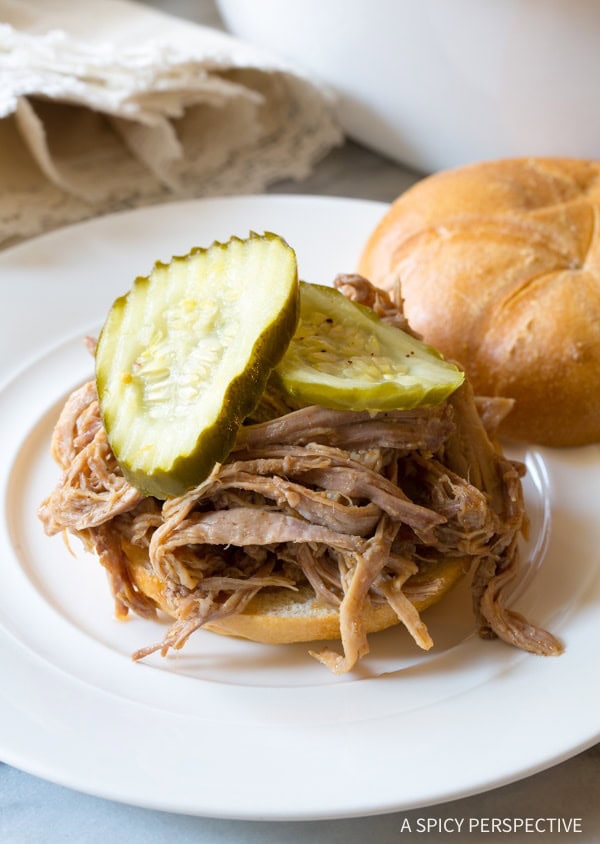 5 Ingredient Southern Slow Cooker Pulled Pork {A Spicy Perspective}