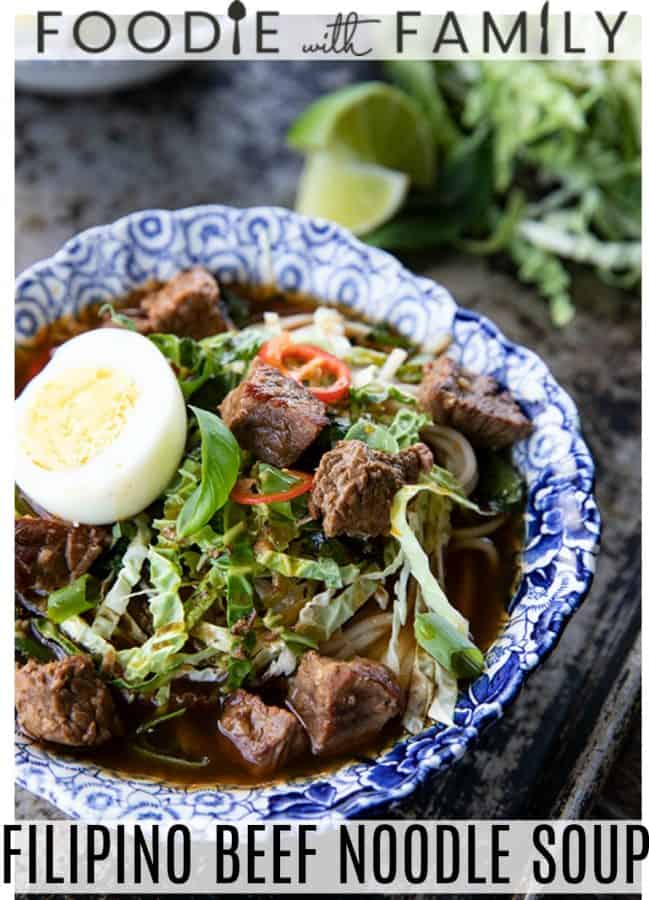 Filipino Beef Noodle Soup Pares Mami