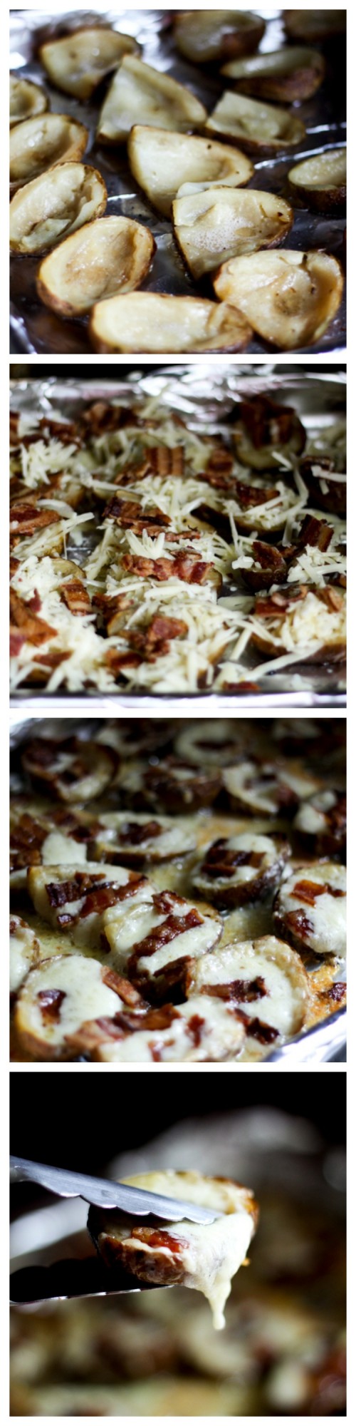 Extreme Bacon Potato Skins on www.foodiewithfamily.com and how to win a year's supply of bacon