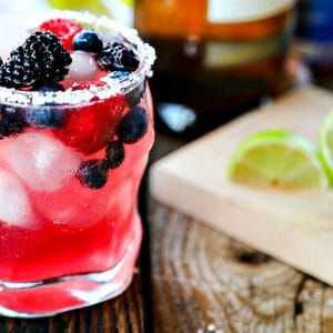 Tart and sweet, refreshing berry Kombucha stands in for most of the lime juice in this modern twist on the classic Margarita; Berry Kombucha Margaritas. With or without the traditional salted rim, you'll reach for this on hot days all summer long!