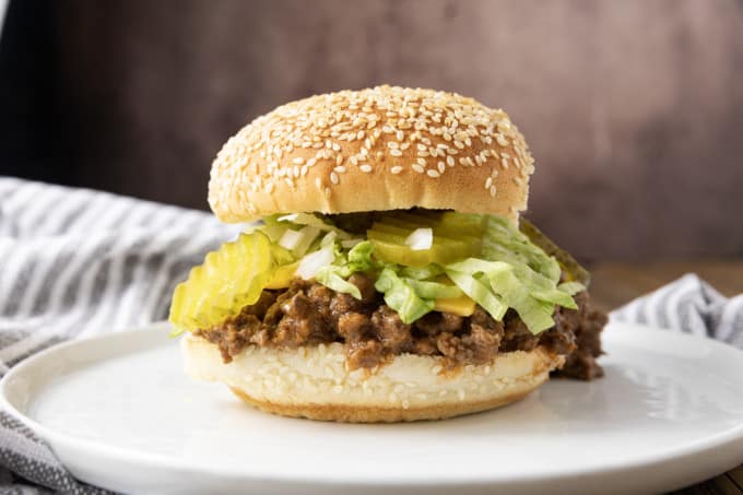 Big Mac Sloppy Joes: bring “the golden arches” treatment to these delightfully different Sloppy Joes made with seasoned beef, special sauce, lettuce, cheese, pickles, and onions. It’s all the good stuff in a Big Mac but easily made at home!