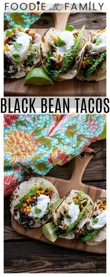 Fast, delicious, fresh, and health and budget friendly, it just doesn't get any better than these Black Bean Tacos. Salsa and chili powder provide massive flavour in this 10 minute meal will fill you up, make you happy, and keep you healthy all at the same time! This is a perfect addition to game day parties and festivities.