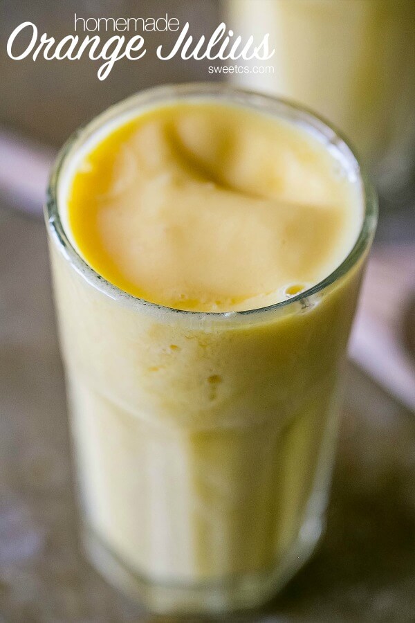 Homemade Orange Julius Smoothies {Sweet C's}