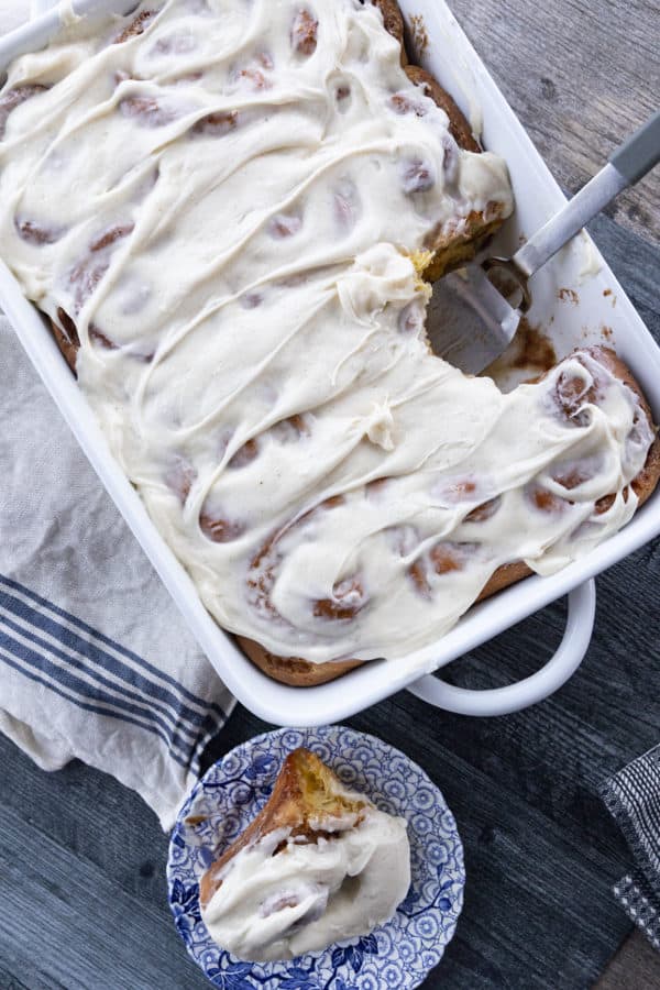 Carrot Cake Rolls are big, FLUFFY AS A CLOUD, & positively studded with super fine shreds of sweet carrots before being rolled up around a spiced buttery brown sugar filling.