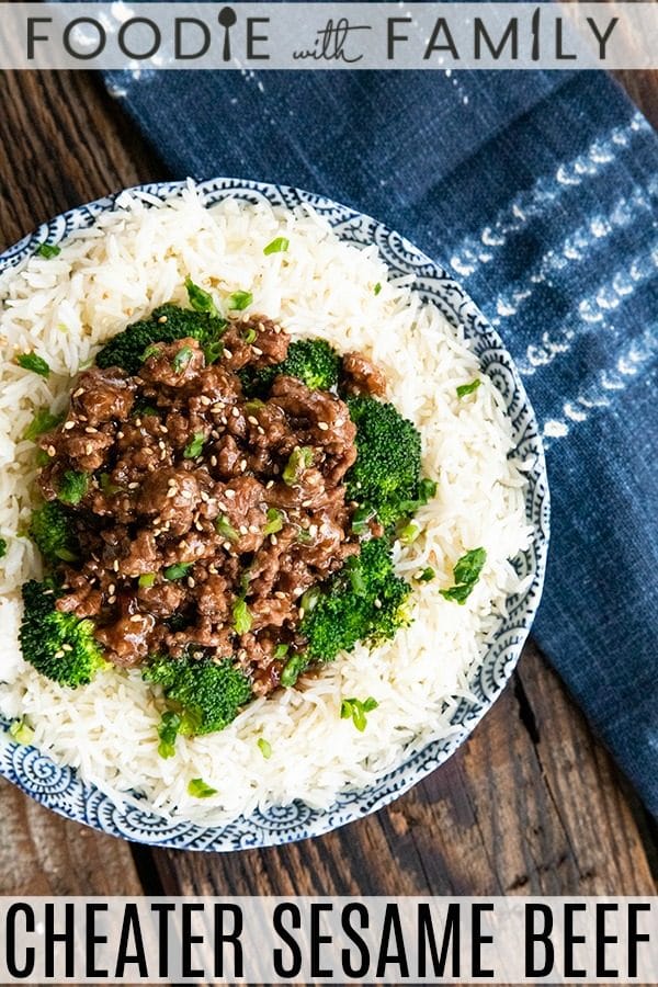 Cheater Sesame Beef is everything you love about takeout Chinese sesame beef -garlicky sauce with crispy beef-but is made in your own kitchen with no deep frying. Bonus: It's better for you and faster than Chinese takeout!