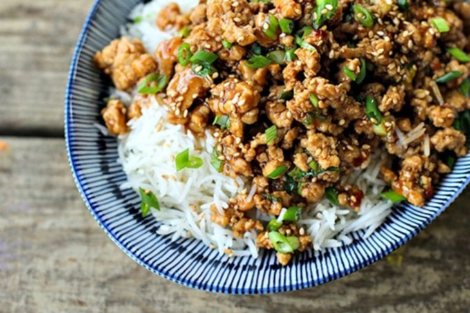 Cheater Sesame Chicken is everything you love about takeout Chinese sesame chicken but is made in your own kitchen with no deep frying. Bonus: It's better for you and faster than Chinese takeout!