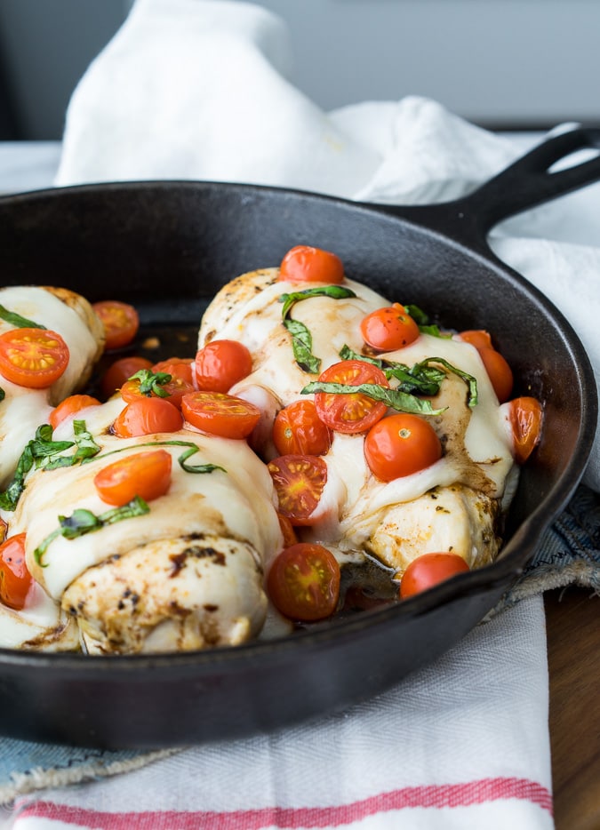 Chicken Caprese Skillet {I Wash...You Dry}