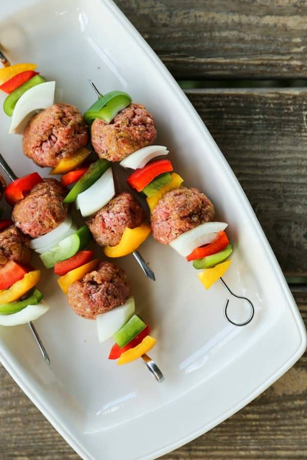 Chimichurri Grilled Meatballs from foodiewithfamily.com