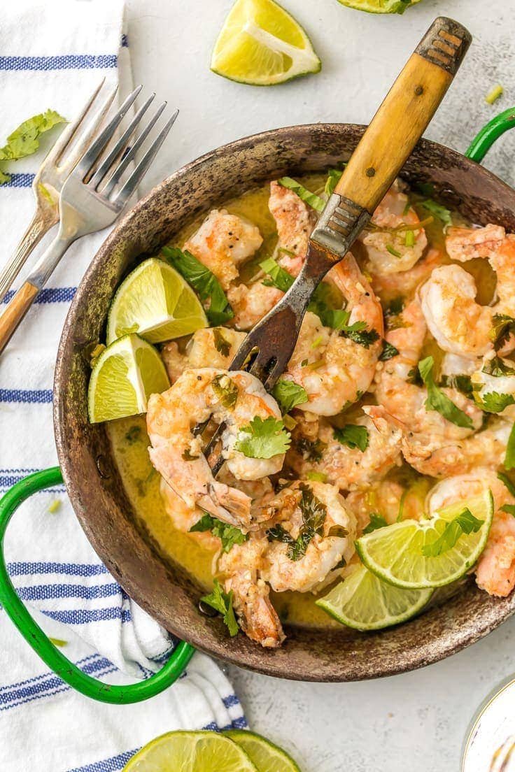 One Pot Cilantro Lime Shrimp {The Cookie Rookie}