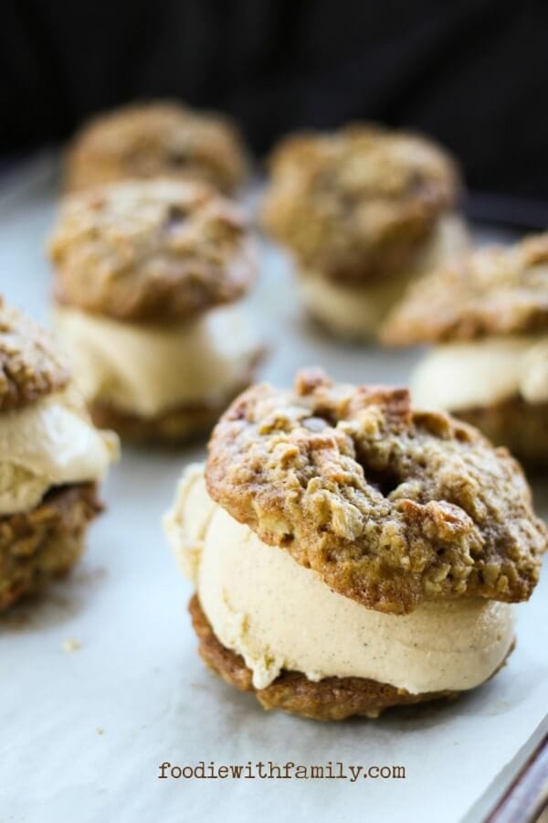 Cinnamon Frozen Custard Sandwich Cookies {Foodie with Family}