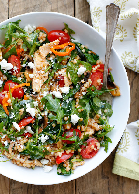 Summer Israeli Couscous Salad {Barefeet in the Kitchen}