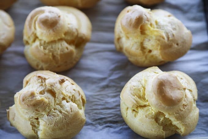 Homemade Cream Puffs, plus a bonus tip on how to freeze choux pastry ahead of time for almost instant cream puffs!