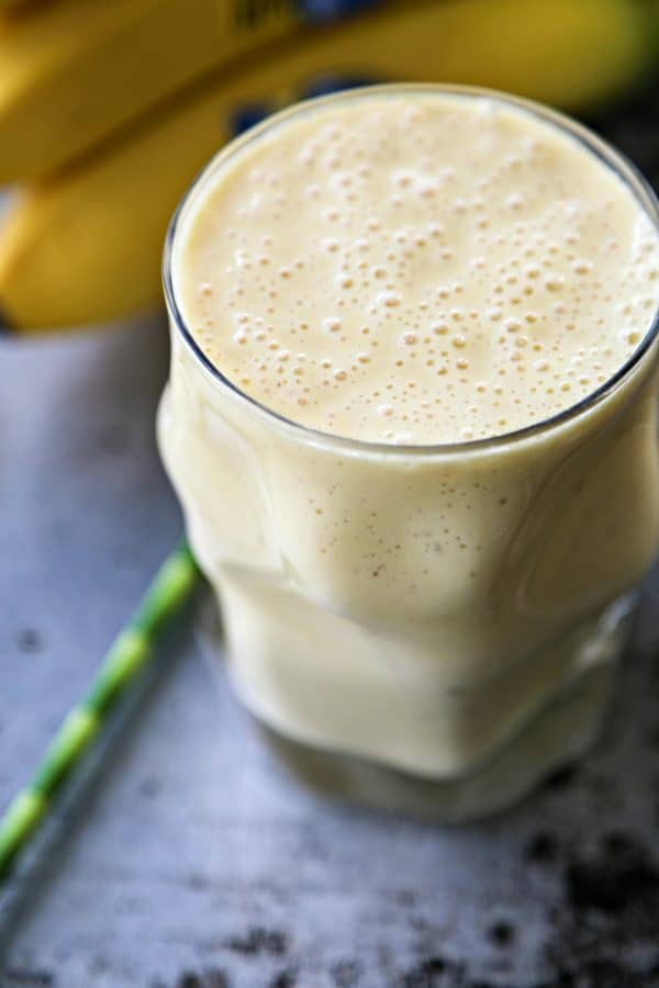 Naturally Sweetened Creamsicle Smoothies; no sugar added and still sweet as can be. This great post-workout snack is packed with protein.