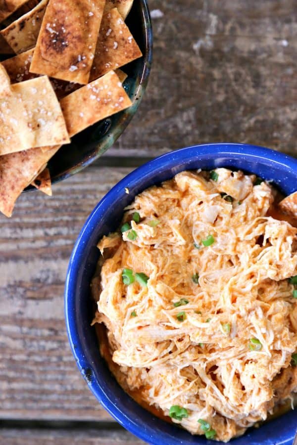 Three ingredients are all it takes to make the most incredibly flavourful Creamy Buffalo Chicken for Instant Pot or Slow Cooker.