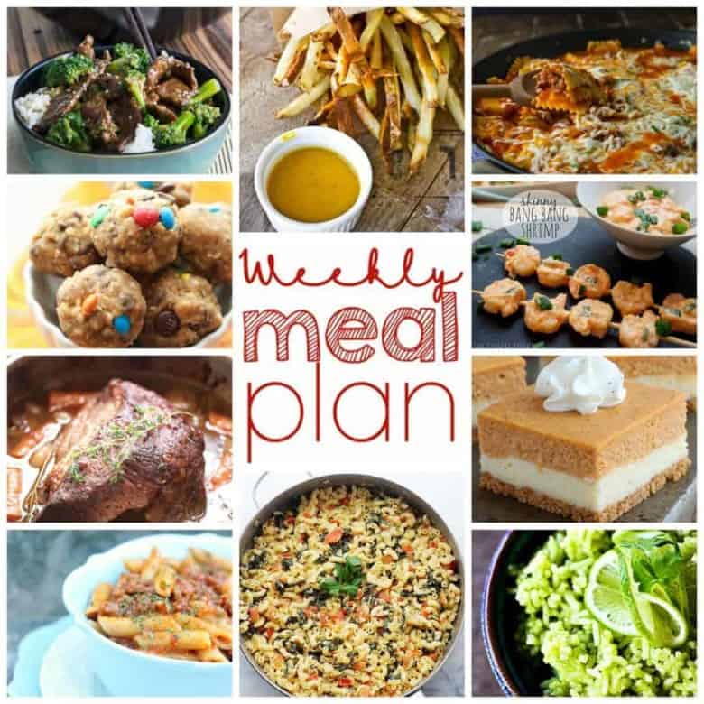 Easy Meal Plan Week of September 28th from foodiewithfamily.com