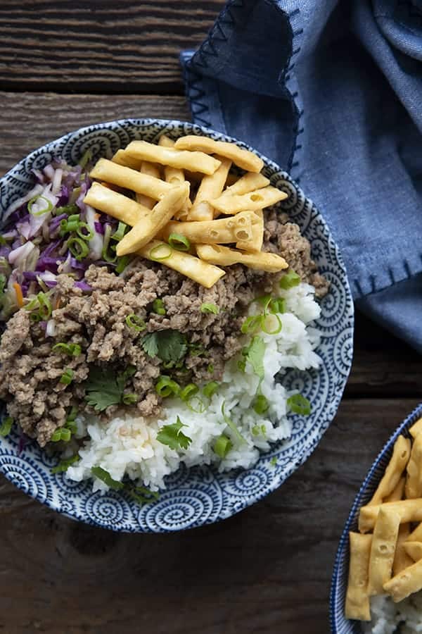 Pork Egg Roll In A Bowl