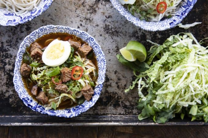 Filipino Beef Noodle Soup (Beef Pares Mami)