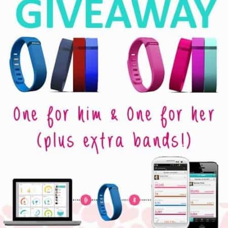 Fitbit two-pack giveaway on foodiewithfamily.com