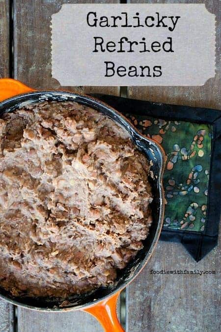 Garlicky Refried Beans from scratch #HealthyFoods #Recipe