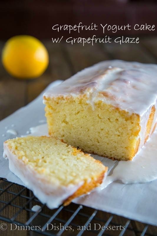 Grapefruit Yogurt Cake with a Grapefruit Glaze | Dinners, Dishes, and Desserts