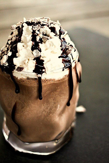 Guinness Double Chocolate Malted Milkshake with Bailey's Whipped Cream foodiewithfamily.com #StPaddysDay