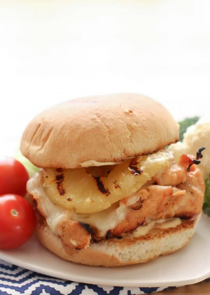 Hawaiian Grilled Chicken Sandwiches {Barefeet in the Kitchen}