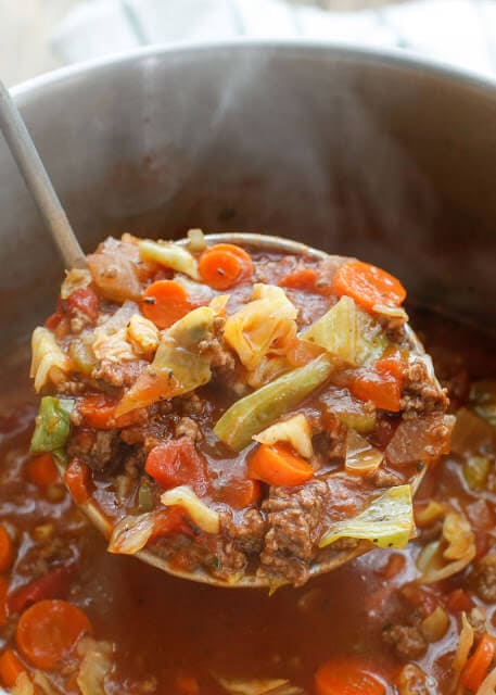 Hearty Italian Vegetable Soup {Barefeet in the Kitchen}