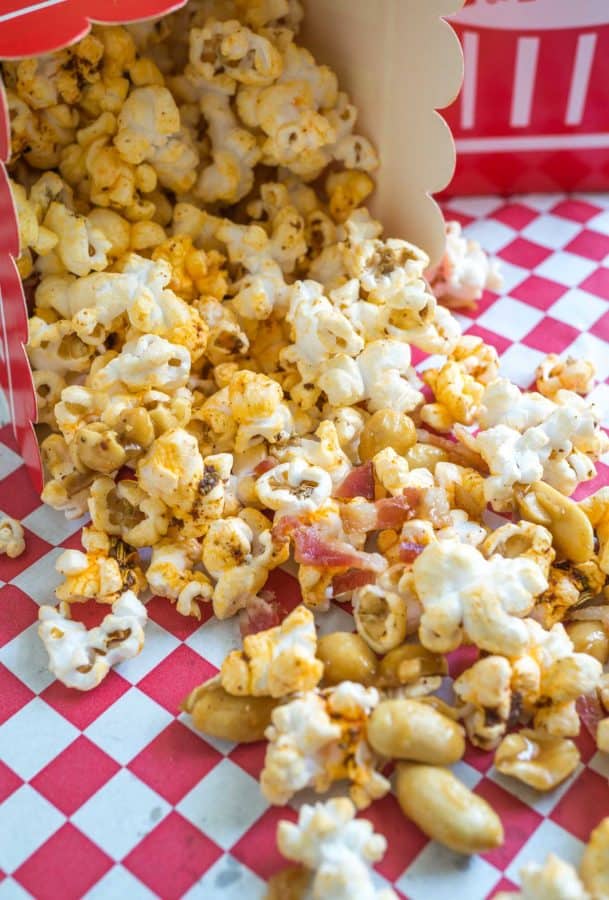 Honey Nut Popcorn with Bacon 