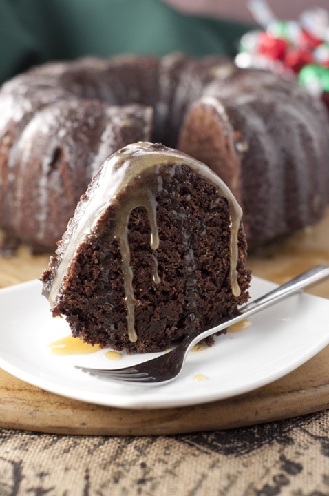 Hot Chocolate Coffee Rum Cake {Wishes and Dishes}