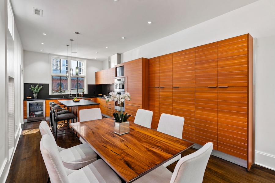 dining room and kitchen