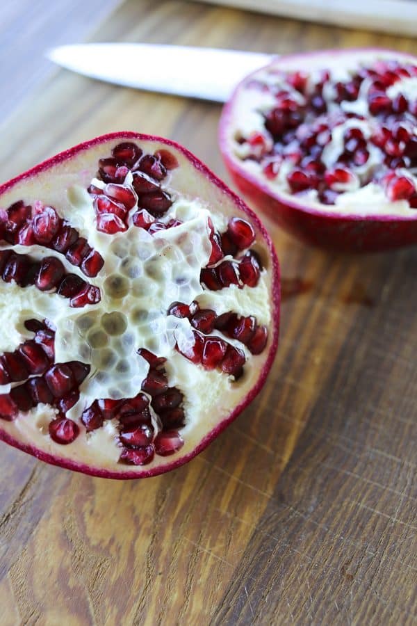 The easiest method by far; How to Deseed a Pomegranate in 1 Minute flat! 