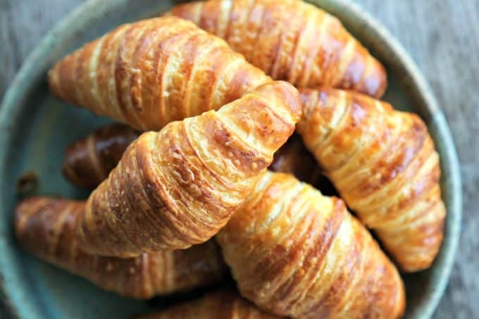 How to Make Croissants: turn your kitchen into a bakery and make perfectly flaky, deep brown, many layered croissants perfect for breakfast, snack, or sandwiches.