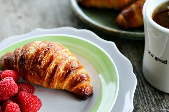 How to Make Croissants: turn your kitchen into a bakery and make perfectly flaky, deep brown, many layered croissants perfect for breakfast, snack, or sandwiches.