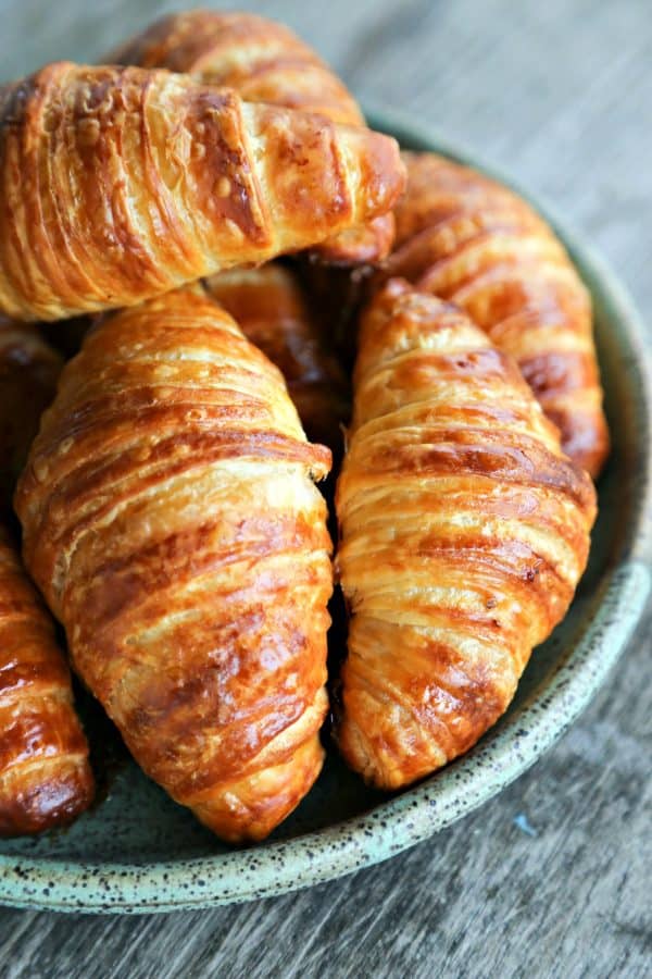 How to Make Croissants: turn your kitchen into a bakery and make perfectly flaky, deep brown, many layered croissants perfect for breakfast, snack, or sandwiches.