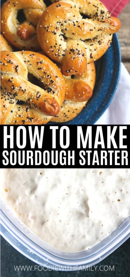 How to make sourdough starter using just flour and water and time.