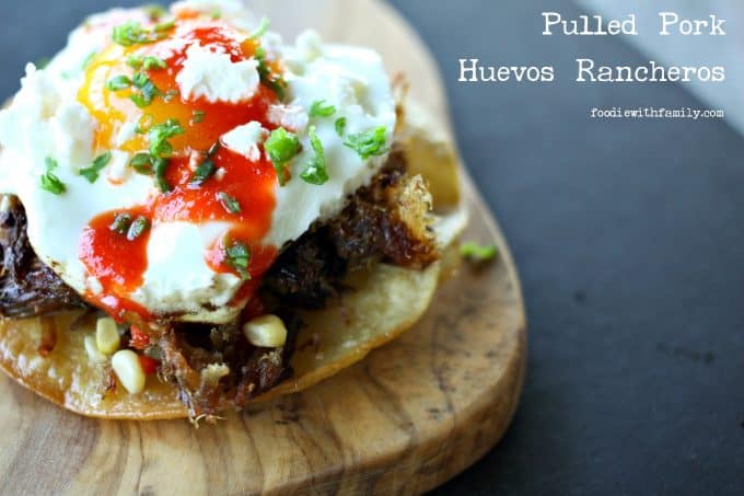 Huevos Rancheros with Pulled Pork from foodiewithfamily.com