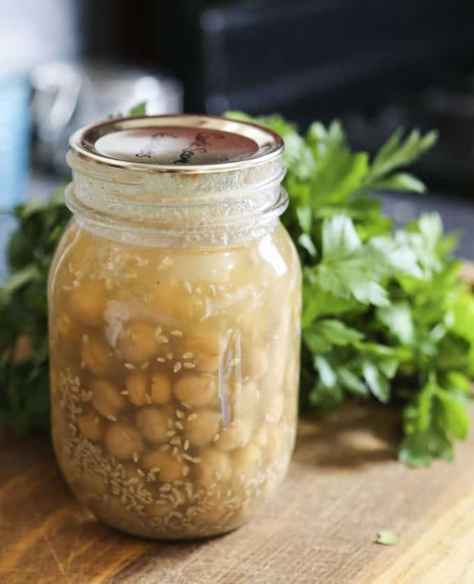 Instant Hummus in a Jar from Not Your Mama's Canning Book: Modern Canned Goods and What to Make with Them from foodiewithfamily.com a.k.a. Rebecca Lindamood