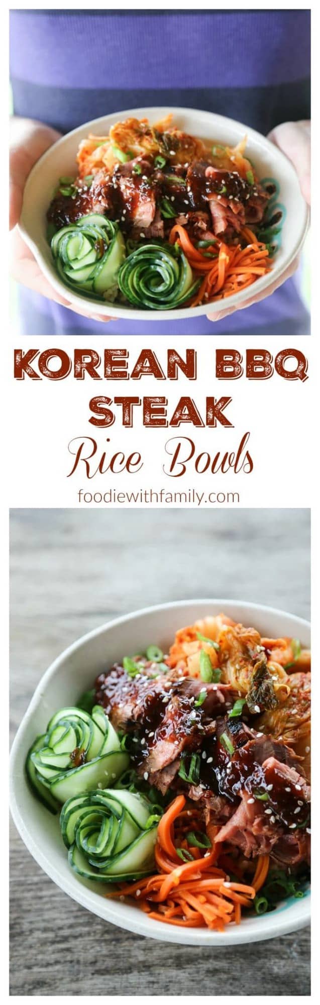 Fragrant, garlicky, simple, and fast Korean BBQ Steak Rice Bowls for a speedy dinner win!