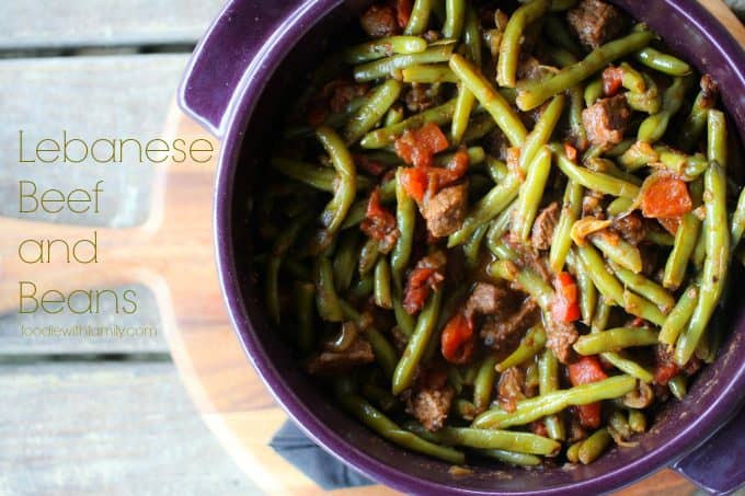 Lebanese Beef and Beans. Slow cooked,fragrant stew with luscious spices from foodiewithfamily.com!