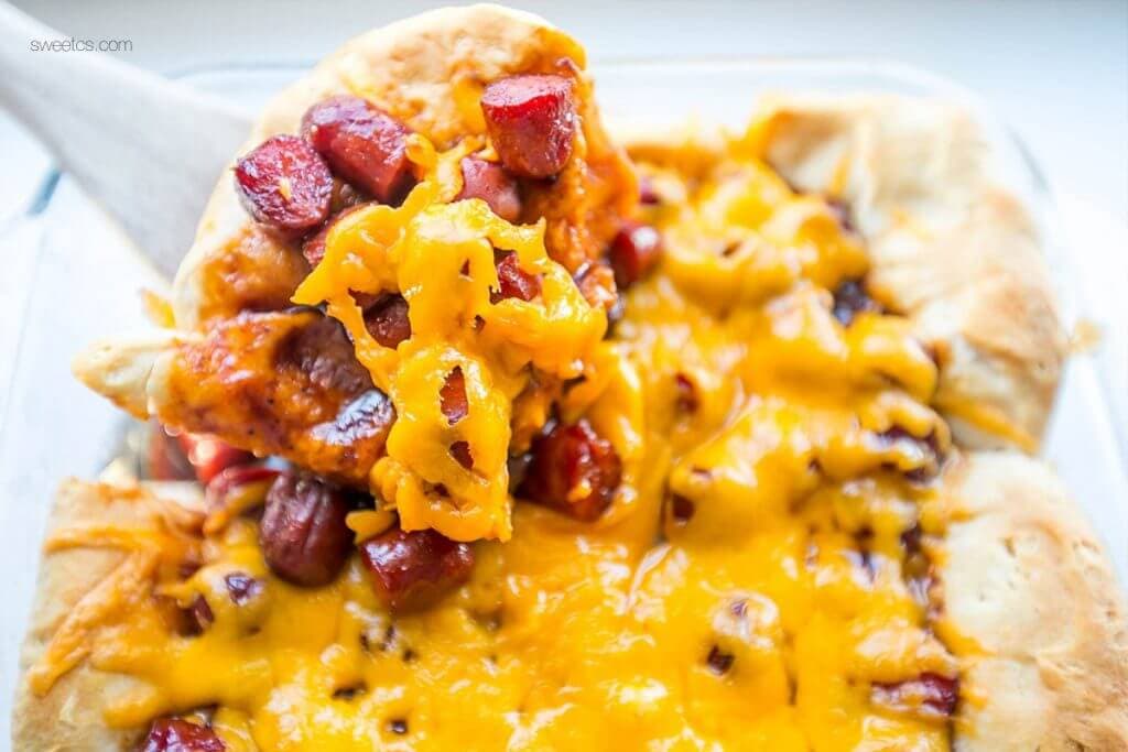 Cheesy Barbeque Little Smokies {Sweet C's Designs}