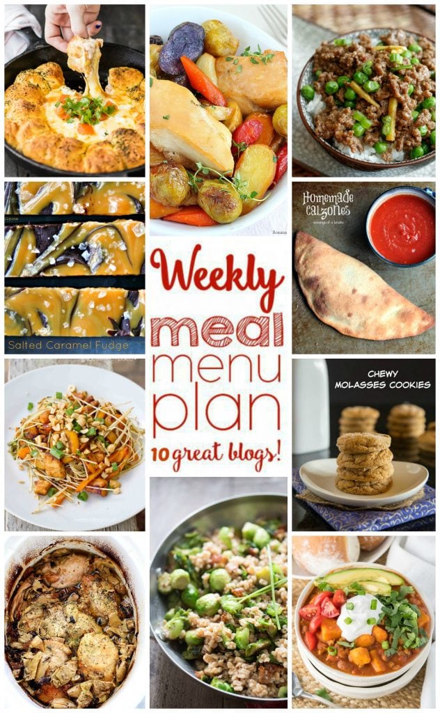 Weekly Meal Plan Week 21 - 10 great bloggers bringing you a full week of recipes including dinner, sides dishes, and desserts!