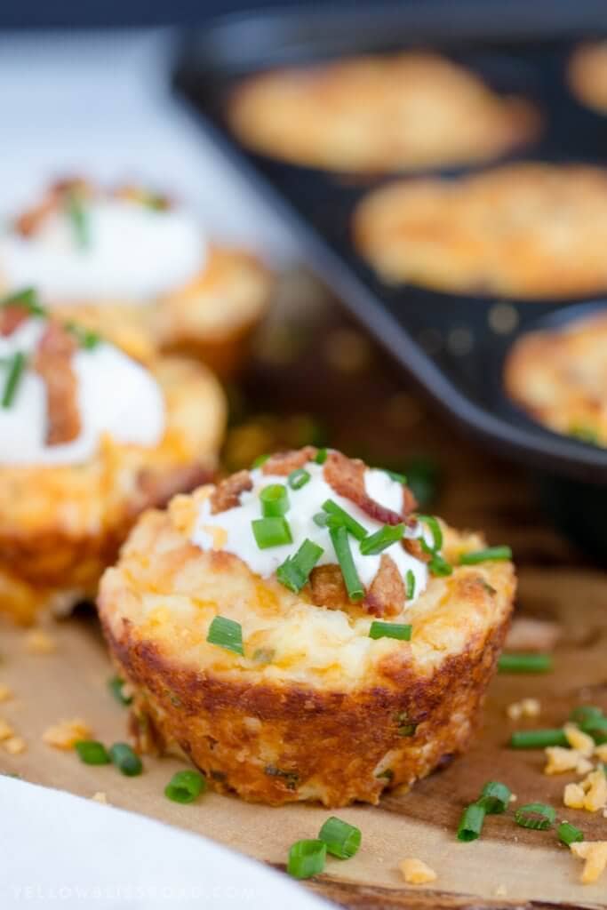 Loaded Mashed Potato Puffs {Yellow Bliss Road}