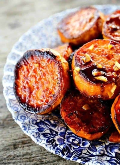 Melting Sweet Potatoes: Deeply caramelized, flavourful slices of sweet potatoes so tender they yield to the edge of a spoon.