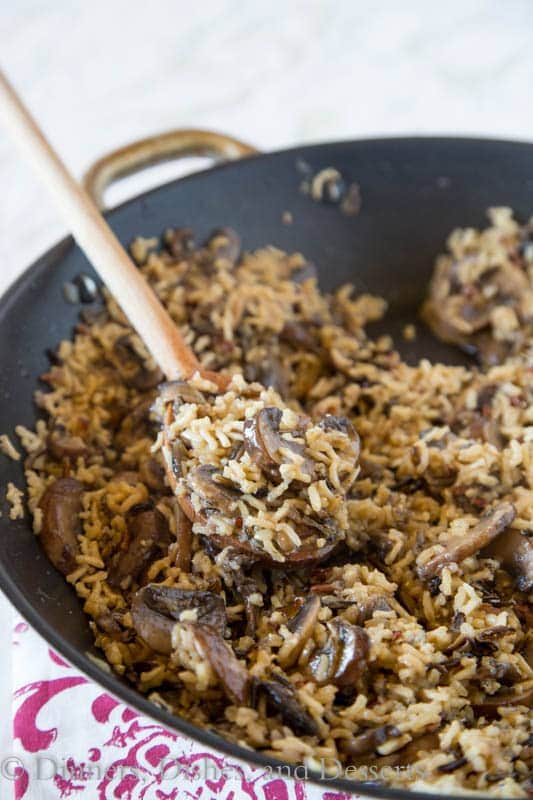 Mushroom Rice Pilaf {Dinners, Dishes, and Desserts}