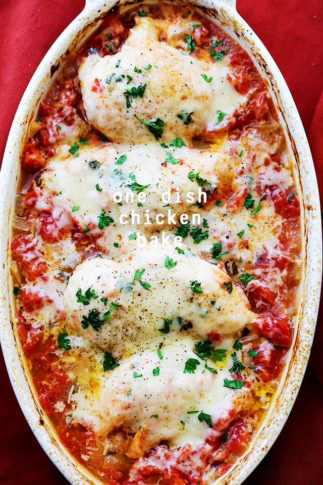 One Dish Chicken Bake {Diethood}