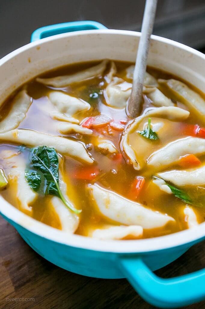 Potsticker Soup {Sweet C's Designs}