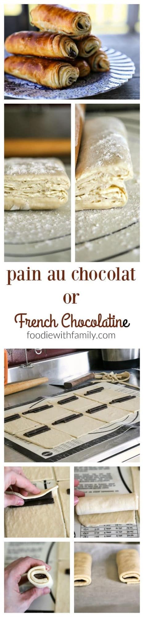 Making pain au chocolat or French chocolatines with foodiewithfamily.com