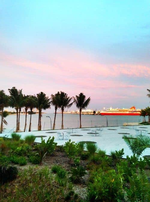 View of the bay in Miami at South Walton Party